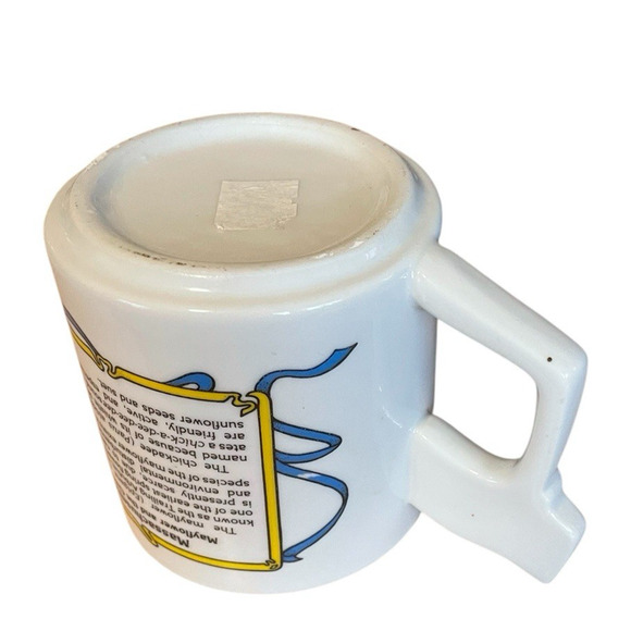 Massachusetts Coffee Tea Mug With State Seal And Black-Capped Chickadee Bird MA - Picture 5 of 10